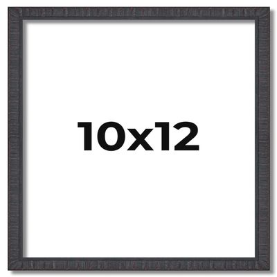 10x12 Frame Brown Picture Frame - Complete Modern Photo Frame Includes UV Acrylic Shatter Guard Front, Acid Free Foam Backing Board, Hanging Hardware Wood Wall Frames for Family Photos - no Mat