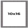 10x16 Frame Slate Blue Distressed Rustic Solid Wood Picture Frame | 0.75 Inch Moulding Width | Includes UV Acrylic Plexiglass, Acid Free Foam Backing Board and Hanging Hardware | Sonoma Collection view 1