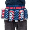 Novelty USA Americana Themed Beverage Holder Beer Belt (4 Score) view 1