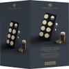 MasterClass Herb and Spice Rack Set with 8 Brass Finish Lidded Jars and Gift Box, Black Effect, 9 Piece view 3