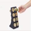 MasterClass Herb and Spice Rack Set with 8 Brass Finish Lidded Jars and Gift Box, Black Effect, 9 Piece view 4