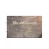 Bride and Groom Personalized Handmade Wedding Guest Book for Bride and Groom Wood Alternative Custom Engraved Newlywed Marriage Album 10 Designs to Choose from (Design 09, Black Walnut) view 1