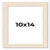 10x14 Frame White Barnwood Picture Frame - Modern Photo Frame Includes UV Acrylic Shatter Guard Front, Acid Free Foam Backing Board, Hanging Hardware Wood Wall Frames for Family Photos - no Mat view 1