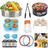 3 Qt Accessories Set for Pot, Compatible with Pot Accessories 3 Quart Only, Mini Accessory Including Sealing Ring Steamer Basket Springform Pan Egg Rack Trivet view 1