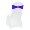 VDS - Royal Blue | Spandex Chair Sashes Bows | 150 PCS | Stretch Elastic Banquet Universal Folding Chair Band Tie with Silver Buckle Slider for Wedding Party Conference Celebration Event Decoration view 1
