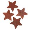 Flat Rusty Tin Primitive Star Cutouts - Rusted Metal Stars for Decorations, Arts and Crafts. (24 Pieces) 2-1/4" L x 2-1/4" W by Factory Direct Craft view 3