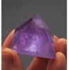 StoneStory Amethyst Chakra Prymaid Healing Crystal Energy Figurines Pyramid Statue for Home Office Decoration 35mm-40mm (Amethyst) view 2