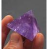 StoneStory Amethyst Chakra Prymaid Healing Crystal Energy Figurines Pyramid Statue for Home Office Decoration 35mm-40mm (Amethyst) view 3