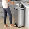 iTouchless 18 Gallon SoftStep Step Pedal Kitchen Trash Can with Odor Filter view 2