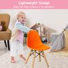 Costzon Kids Table and Chair Set, 5 PCS Mid-Century Modern Style Kids Desk Set w/Wood Legs, Iron Frame for Dining Drawing Playing & Strong Bearing Capacity, Toddler Table and Chairs (Colorful) view 3