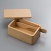 Alphax 905165 Butter Case, Wood Grain, Case: 5.9 x 3.8 x 2.1 inches (15 x 9.7 x 5.3 cm), Knife: 6.9 x 1.1 inches (17.5 x 2.7 cm), Beech, Hollow Out B view 2