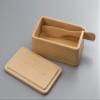 Alphax 905165 Butter Case, Wood Grain, Case: 5.9 x 3.8 x 2.1 inches (15 x 9.7 x 5.3 cm), Knife: 6.9 x 1.1 inches (17.5 x 2.7 cm), Beech, Hollow Out B view 3