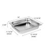 Thunder Group 2/3 SIZE 2 1/2" deep 24 gauge anti jam steam pans view 2
