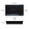 Restaurant Essentials Full size 4" deep polycarbonate food pan, black, comes in each view 2