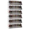 Auledio 2 Pack Spice Rack Organizer, 3 Tier Counter-top Stand or Wall Mounted Storage Rack Hanging Shelf for Kitchen Cabinet, Cupboard, Pantry Door or Bathroom Shower Cosmetic - Chrome view 1