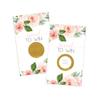 Graceful Floral Bridal Shower Scratch-Off Game Cards: 30 Pack for Wedding Engagement Party, Blush and Gold view 1