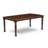 East West Furniture DOCL5-MAH-W 5 Piece Modern Dining Table Set Includes a Rectangle Wooden Table with Butterfly Leaf and 4 Kitchen Dining Chairs, 42x78 Inch, Mahogany view 3
