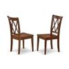 East West Furniture DOCL5-MAH-W 5 Piece Modern Dining Table Set Includes a Rectangle Wooden Table with Butterfly Leaf and 4 Kitchen Dining Chairs, 42x78 Inch, Mahogany view 4