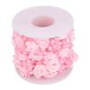 Rose Beaded Ribbons, 32.8ft/roll Artificial Rose Pearl Wire Beads Fabric Ribbon Beads Chain Ribbon Pearls Flower Trim for Adornment() view 1