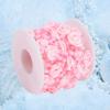 Rose Beaded Ribbons, 32.8ft/roll Artificial Rose Pearl Wire Beads Fabric Ribbon Beads Chain Ribbon Pearls Flower Trim for Adornment() view 2
