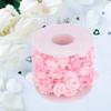 Rose Beaded Ribbons, 32.8ft/roll Artificial Rose Pearl Wire Beads Fabric Ribbon Beads Chain Ribbon Pearls Flower Trim for Adornment() view 3