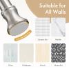 Amazer Spring Tension Shower Curtain Rod, 54-90 Inches Rust-Resistance Tension Curtain Rod Bathroom Rod, Adjustable Shower Curtain Rod No Drill, Nickel view 3