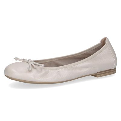 CAPRICE Women's Loafers Ballet Flat, Pearl Pearl Dee, 6.5