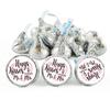 180 Chocolate Drop Labels Stickers - Hugs Kisses from the New Mr. & Mrs. Wedding Stickers for Weddings, Bridal Shower Engagement Party, Wedding Party Favors Decor view 3