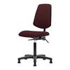 Thomas 1163J04 Fabric Medium Bench Height Chair with Medium Back Without Tilt and Foot Ring and Arms, Nylon Base, Glides, Burgundy view 1