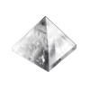 StoneStory Clear Prymaid Healing Crystal Chakra Energy Figurines Pyramid Statue for Home Office Decoration 50mm (Clear Crystal) view 1