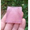 StoneStory Rose Quartz Chakra Prymaid Healing Crystal Energy Figurines Pyramid Statue Natural Stones for Home Office Decoration 50mm (Rose Qaurtz) view 3