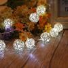 Anixl USB Rattan Ball LED String Light Warm White Fairy view 1