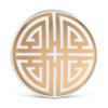 Abbott Collection 27-HOME-16-SHOU Double Shou Knob, White/Gold view 2