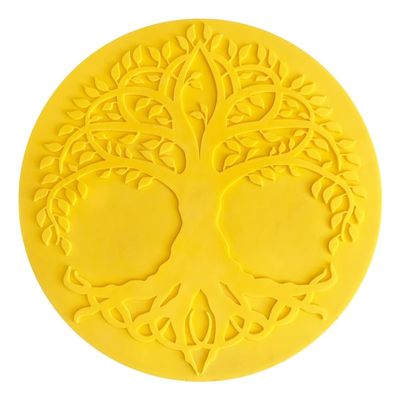 Tree of Life Concrete Stamp by Walttools | Decorative Centerpiece Circle Unique Accent Design (36 inch)