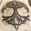 Tree of Life Concrete Stamp by Walttools | Decorative Centerpiece Circle Unique Accent Design (36 inch) view 4
