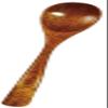 Alphax 907923 Wood Grain Spoon, 5.1 x 1.0 inches (13 x 2.5 cm), Chawanmushi Spoon view 1
