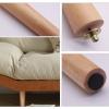 WEICHUAN Round Wooden Replacement Furniture Chair Ottoman Loveseat Coffee Table Cabinet Sofa Couch Legs 8 inch Heavy Duty (8" Straight Set of 4) view 4