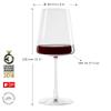 Stlzle Lausitz Red Wine Glasses Power Set of 4, 17 1/2 oz  Premium Glasses for Full-Bodied Wines  Modern Red Wine Glasses with Angular Design for Maximum Flavor  Dishwasher- & Break-Resistant view 2