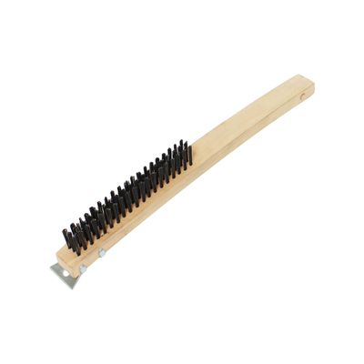 Restaurant Essentials 14" wire brush with scraper, comes in each