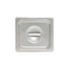 Thunder Group STPA5160C Steam Table Pan Cover 1/6 Size Solid with Handle view 1