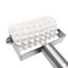 Restaurant Essentials Roller dockers stainless steel handle plastic barrel 8 wheels, comes in each view 3