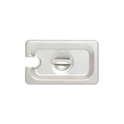 Thunder Group STPA5190CS Steam Table Pan Cover 1/9 Size Slotted with Handle