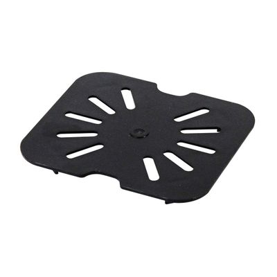 Restaurant Essentials Sixth size polycarbonate drain shelves, black, comes in each
