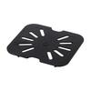 Restaurant Essentials Sixth size polycarbonate drain shelves, black, comes in each view 1