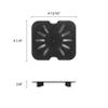 Restaurant Essentials Sixth size polycarbonate drain shelves, black, comes in each view 2