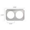 Restaurant Essentials Two 8.5 inch hole adaptor plates, comes in each view 2