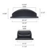 Restaurant Essentials Trash can lid for 23 gallon black (pltc023k), comes in each view 2