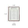 Restaurant Essentials 8.5" x 11" single menu cover, brown, comes in each view 2