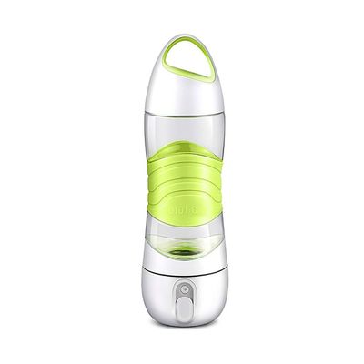 Sport Drinks Bottle Leak Proof,Water Bottle Large Capacity,Water Cup Creative,Outdoor Student Fitness Sport Bottle 400ML Q-89 (Green)