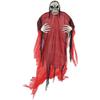 Terrifying Hanging Red Reaper - 7ft (1 Pc.) Unique Detailed Design, Spooky & Durable Halloween Decoration - Perfect for Festive Parties & Trick-or-Treaters view 1
